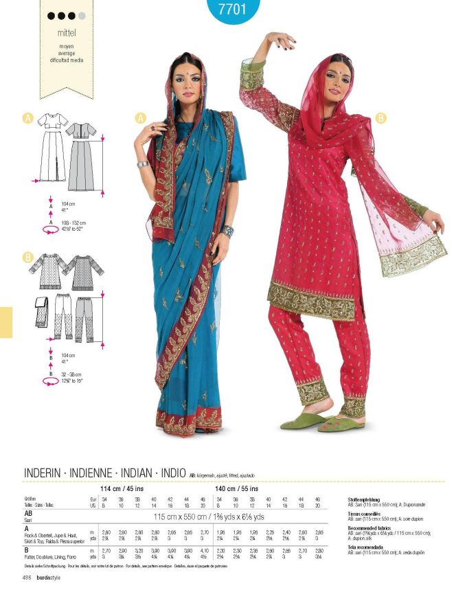 Πατρόν Burda Costumes / 7701