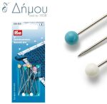 Καρφίτσα PATCHWORK 20gr με γυάλινο κεφάλι