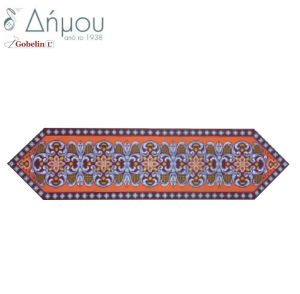 Σταμπωτό Runner / τραβέρσα σε καμβά 40x130cm