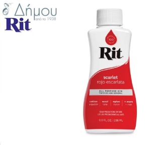 Βαφή ρούχων RIT υγρή για φυσικά ή μικτά υφάσματα μέχρι 35% συνθετικό