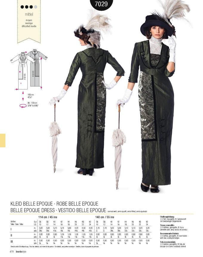 Πατρόν Burda Costumes / 7029