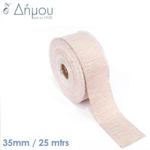 Κορδέλα γκρό με Lurex μεταλλόνημα 38mm