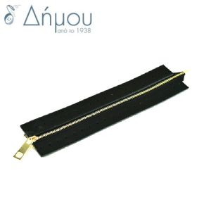 Φερμουάρ μεταλλικό από δερματίνη για τσάντα