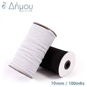 Λάστιχο πλακέ εισαγωγής 10mm / 100 μέτρων