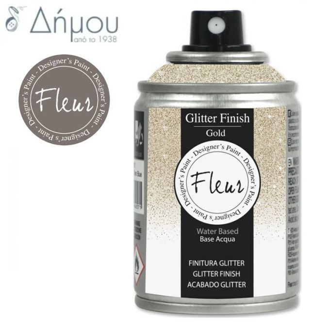 Σπρέι Glitter με βάση ακρυλικές ρητίνες νερού Fleur