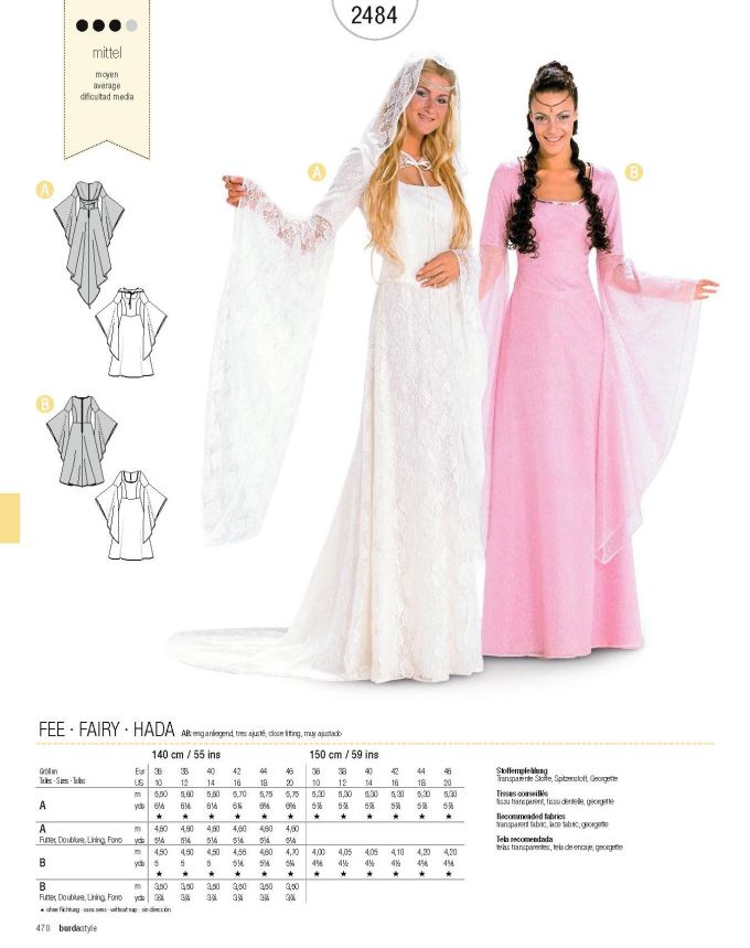 Πατρόν Burda Costumes / 2484