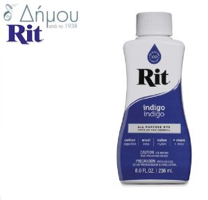 Βαφή ρούχων RIT υγρή για φυσικά ή μικτά υφάσματα μέχρι 35% συνθετικό